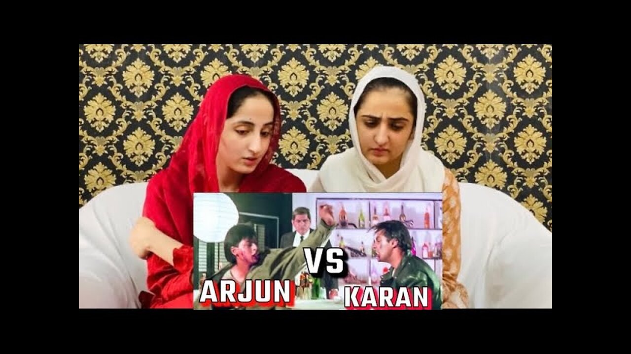 Pakistani Reacts on Karan Arjun Fight Scene|Karan Arjun Best Fight Scene|Shahruhk Khan|Salman Khan