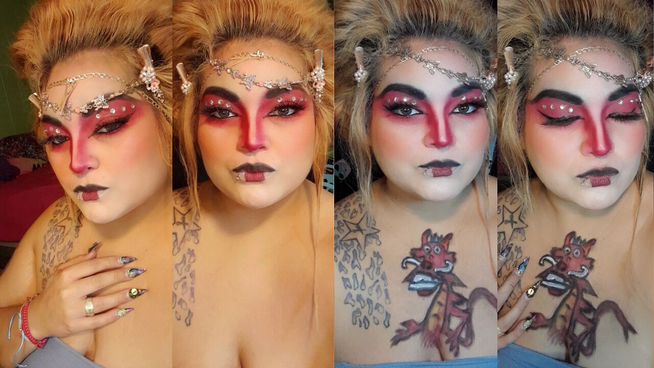 Mulan Disney Bodypainting makeup