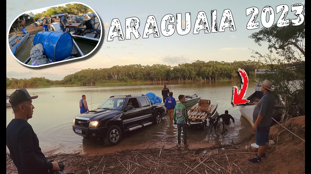 RIO ARAGUAIA - GO 2ºEP; Construindo um RANCHO com muita pescaria e lazer, Rio Araguaia Aruanã 2023