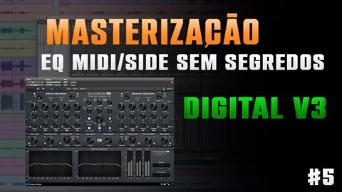 MASTERIZAÇÃO - EQUALIZADOR MIDI SIDE - IMAGEM STERIO #masterização #digitalv3 #plugingratis