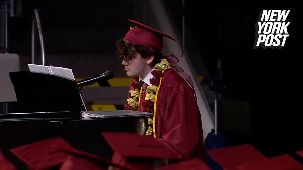 High school grad's surprisingly sweet 'lunch food' song