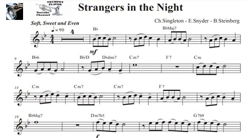 Strangers In The Night, Ch.Singleton, E.Snyder, B.Steinberg [TRUMPET COVER] [ Bb Instr. PLAY ALONG]