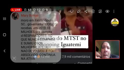 Live : Companheiros de lula invadem shopping iguatemi Mst o retorno