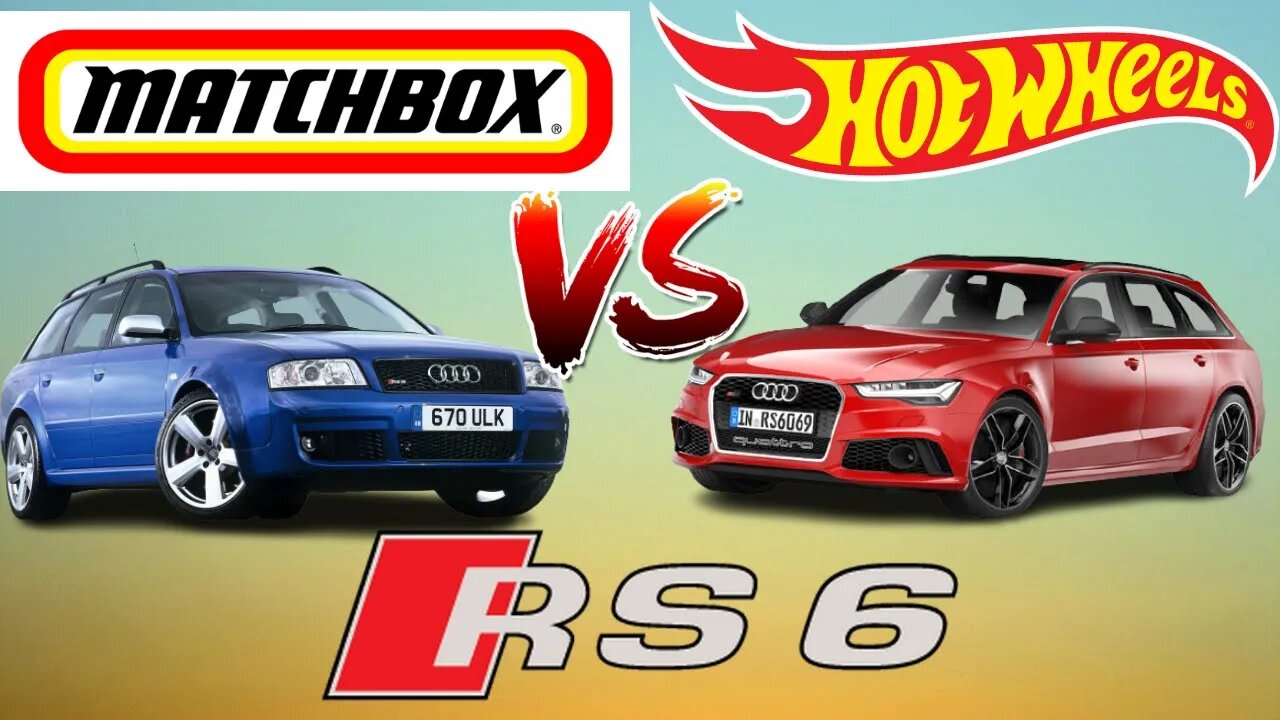 Audi RS6 Miniaturas Incríveis da Hot Wheels e Matchbox