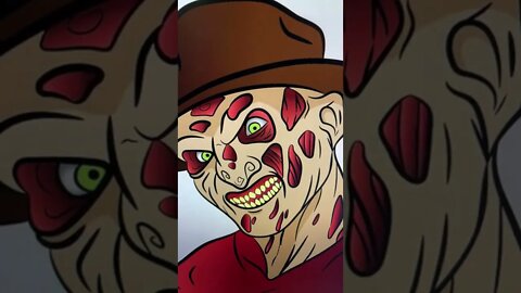 Freddy Krueger Nightmare on Elm Street - I Want to Draw ✍️- Shorts Ideas 💡
