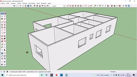 tutorial de sktchup +projeto da casa do pedreiro genival comedia