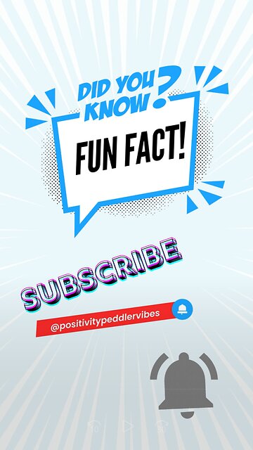 Did You Know: Ep.1 #rumblereels #short #shorts #positivitypeddlervibes #trending #trendingshorts #didyouknow