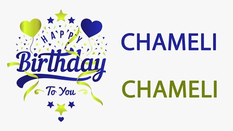 Happy Birthday to Chameli - Hindi Birthday Wish From Birthday Bash