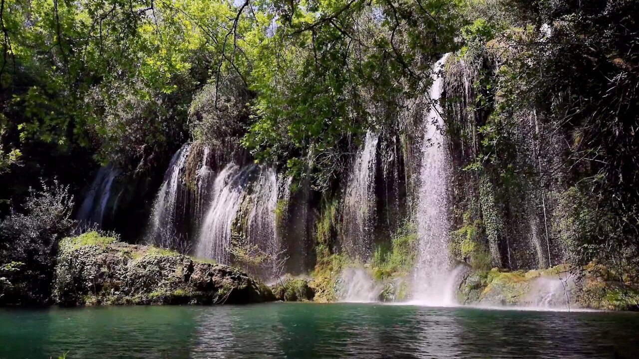The MOST Calming Nature Sounds of Waterfall With Some Light Bird Noise For An Epic Power Nap