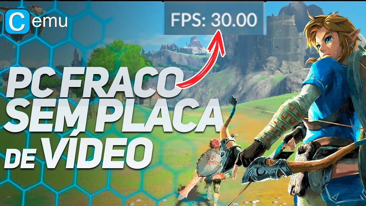 IMPRESSIONANTE! ZELDA: BREATH OF THE WILD EM PC SEM PLACA DE VÍDEO NO EMULADOR DE WII U