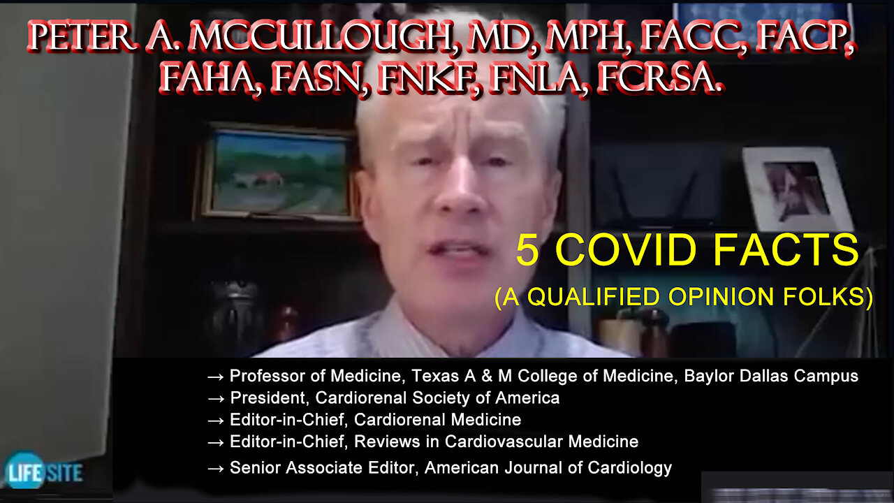 2021 AUG 12 Why are Australians Protesting Lockdowns and Vax Rollout Dr McCullough 5 CoV19 FACTS