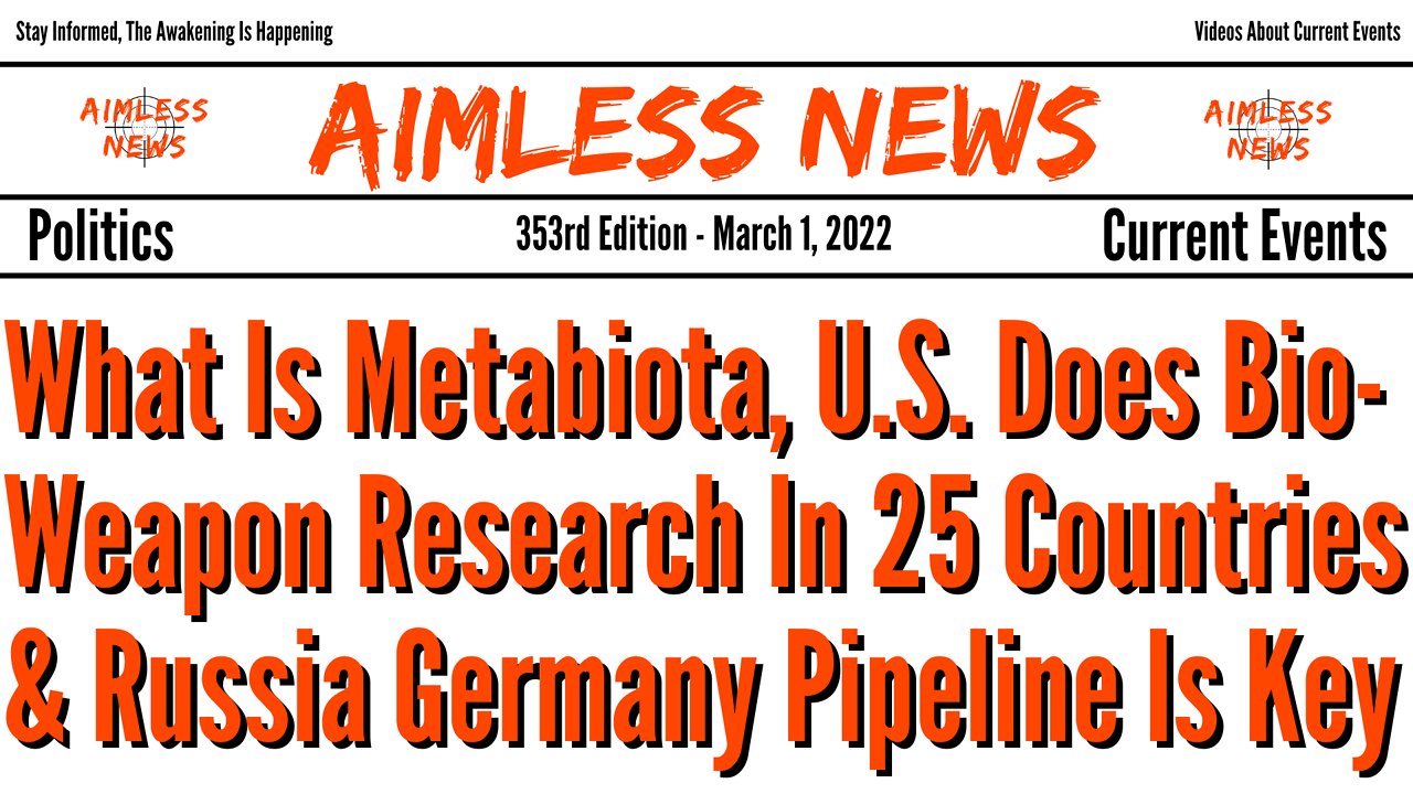 Who & What Is Metabiota, US Does Bioweapon Research In 25 Countries & Russia Germany Pipeline Is Key