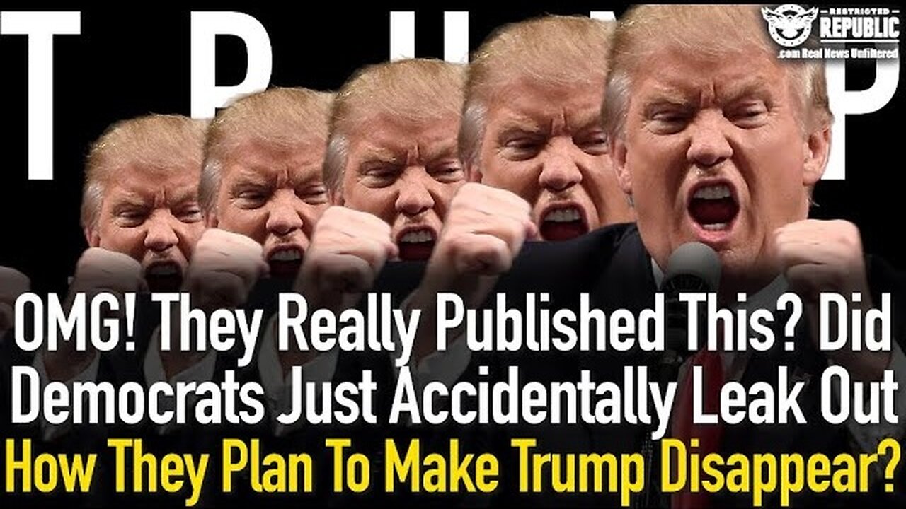 OMG! They Really Published This? Did Democrats Accidentally Leak Their Plan To Make Trump Disappear?