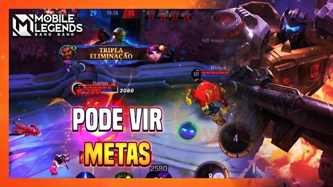 JOGUEI CONTRA 3 HERÓIS SUPER META E ME SURPREENDI COM O RESULTADO | MLBB