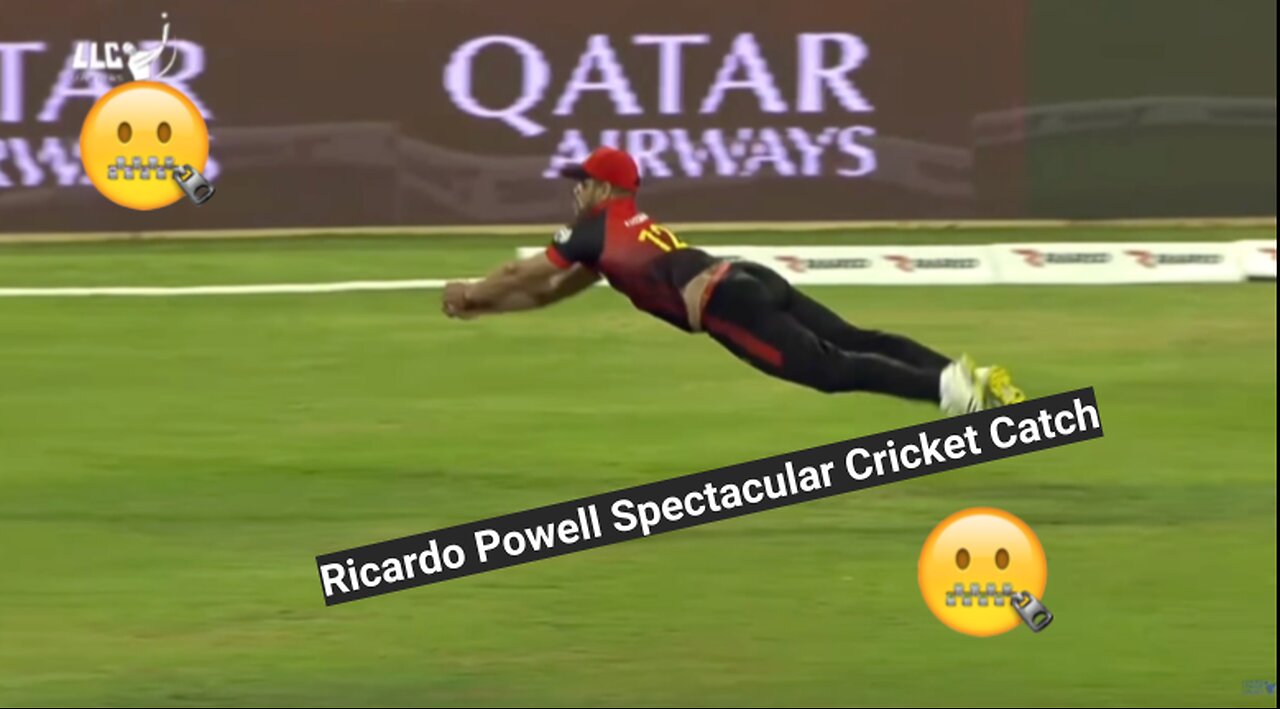 Ricardo Powell Spectacular Cricket Catch That Will Leave You Speechless!🤐