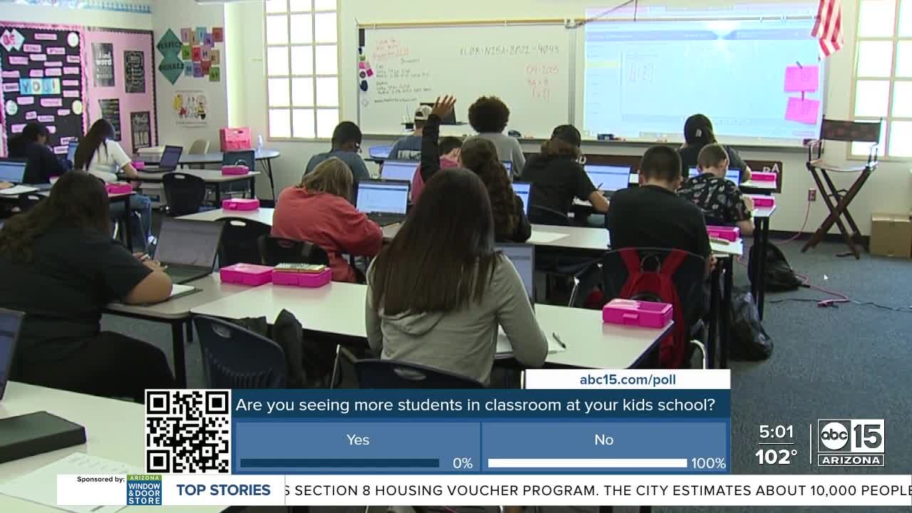 Some teachers face packed classrooms of more than 40 students in the Buckeye Union High School District