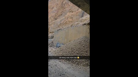 Land sliding at China border😱