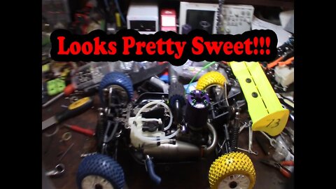 OFNA Jammin X1 CR buggy Restoration with 28 Nitro Engine JP-3 Pipe