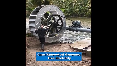 Waterwheel generates