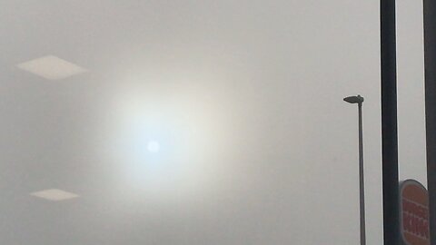 Very misty air- u can look at sun Wales 2022