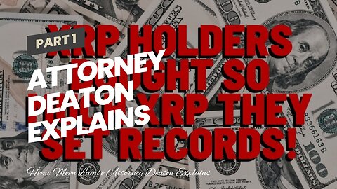Attorney Deaton Explains WHAT’S STOPPING RIPPLE From Releasing Hinman E-mails