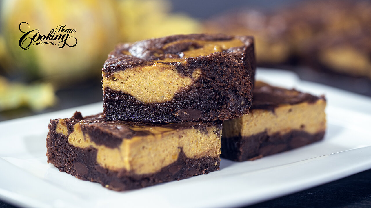 Pumpkin Cream Cheese Brownies