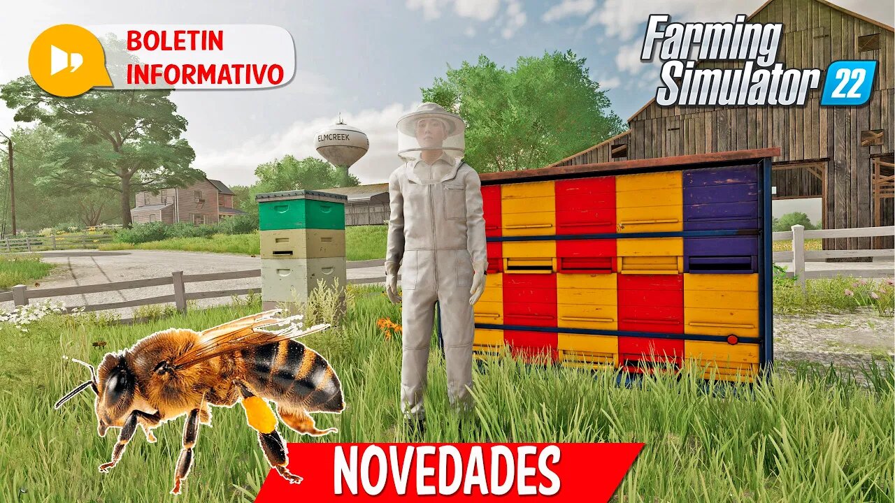 Farming Simulator 22 NOVEDADES | ABEJAS, COLMENAS y MIEL TODA la INFO | FS22 XBOX PS5 PS4 PC