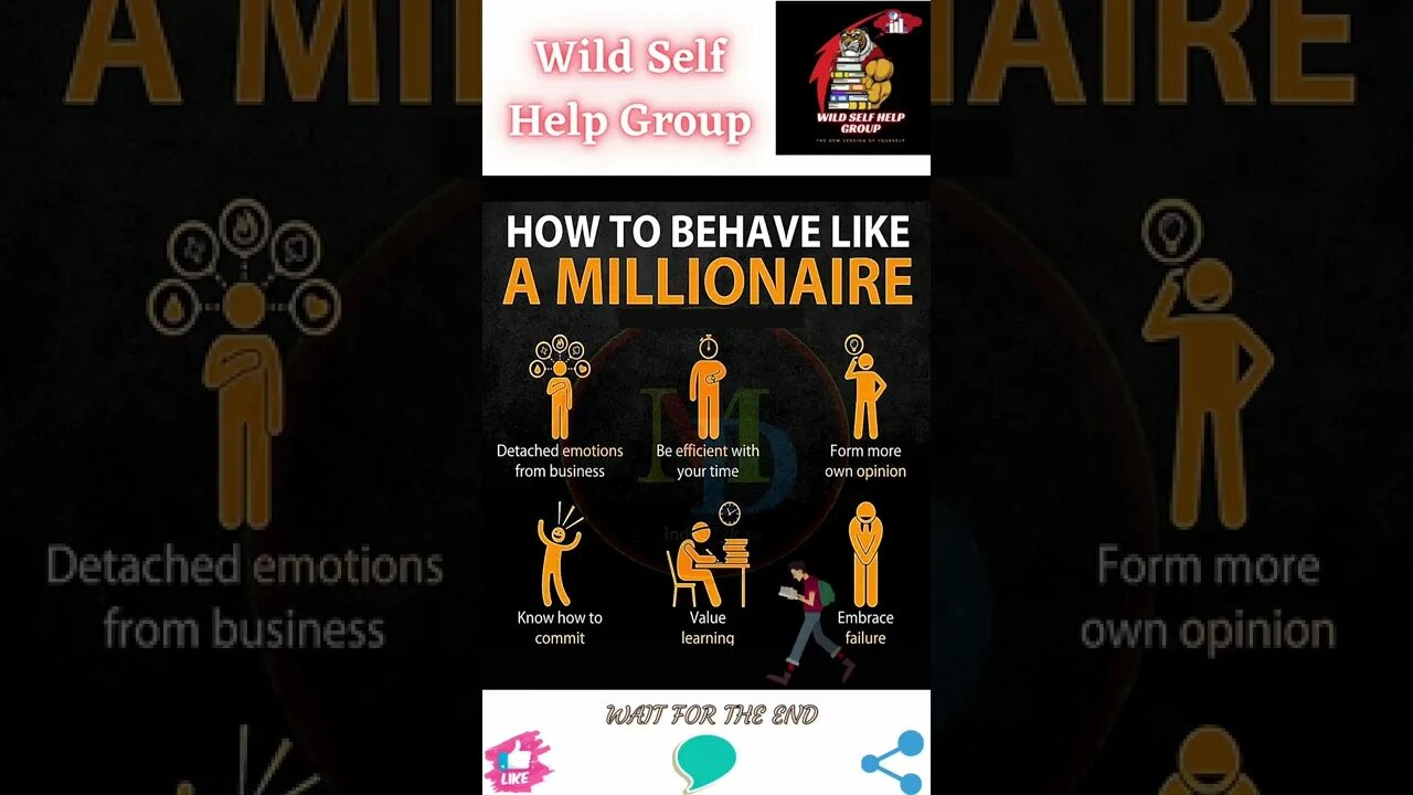 🔥How to behave like a millionaire🔥#shorts🔥#wildselfhelpgroup🔥5 August 2022🔥