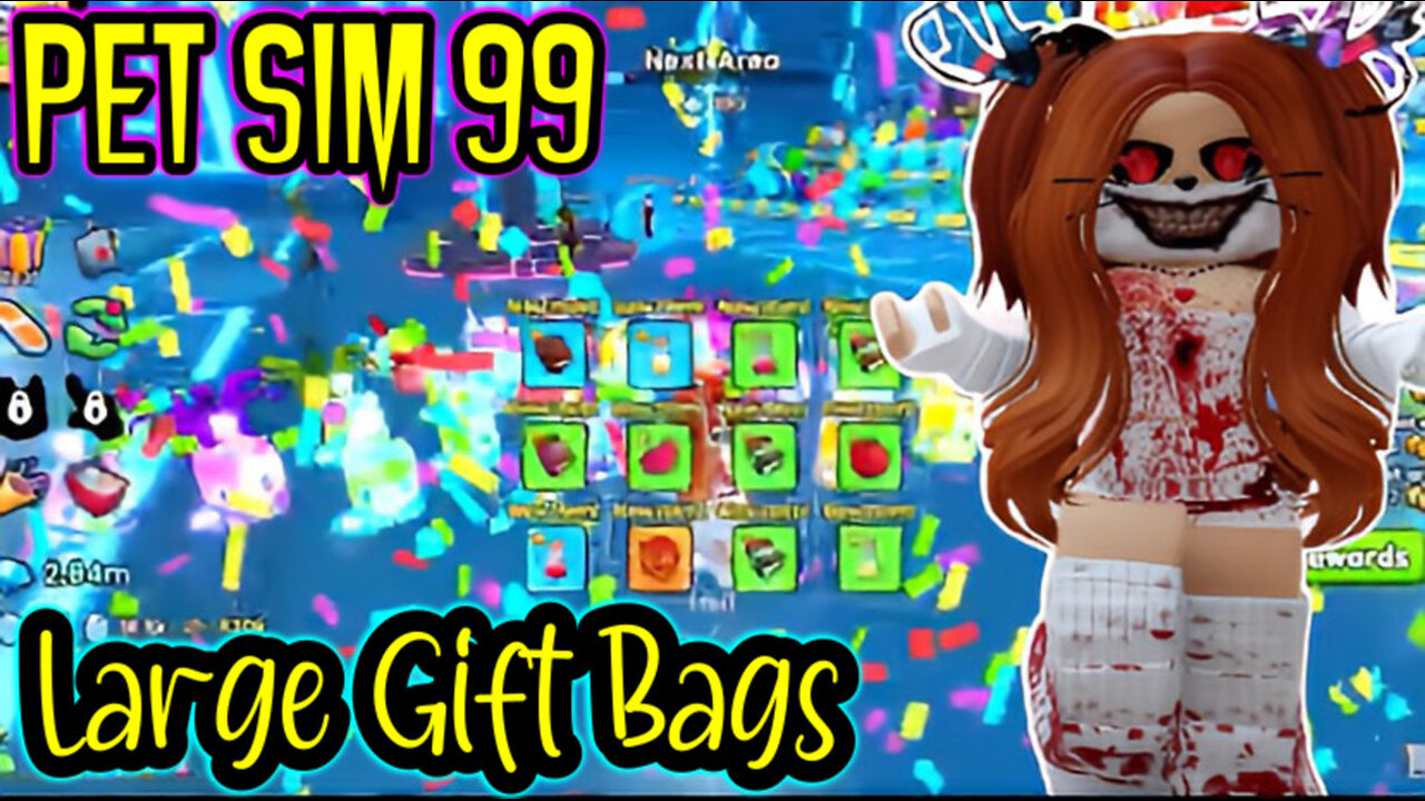 Pet Sim 99 Opening 25 Large Gift Bags