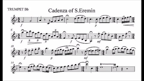 🎺🎺🎺🎺 Haydn Trumpet Concerto 1st Mov - Cadenza 01 by S. Eremin