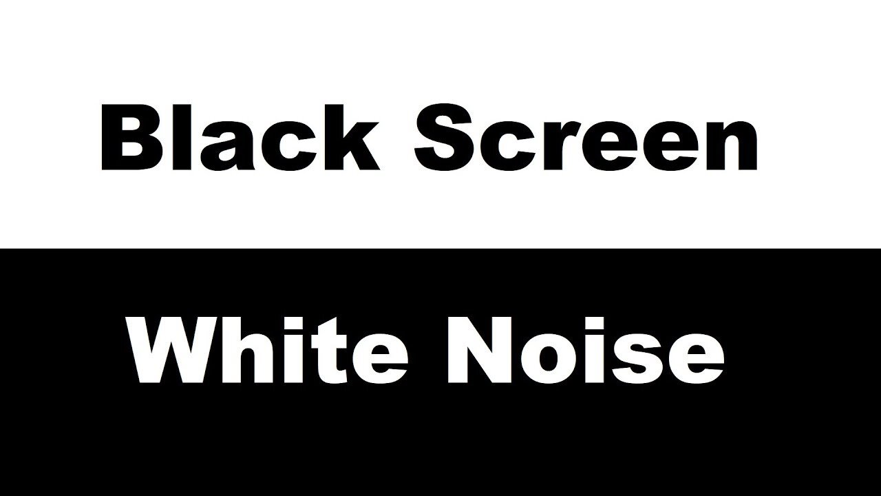 White Noise Black Screen • Study, Sleep, Focus • 5 Hours