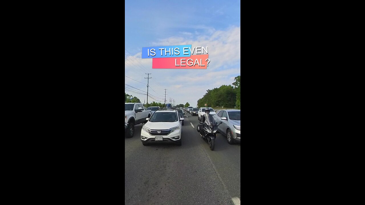 What happens when you get separated in traffic! Is this legal?