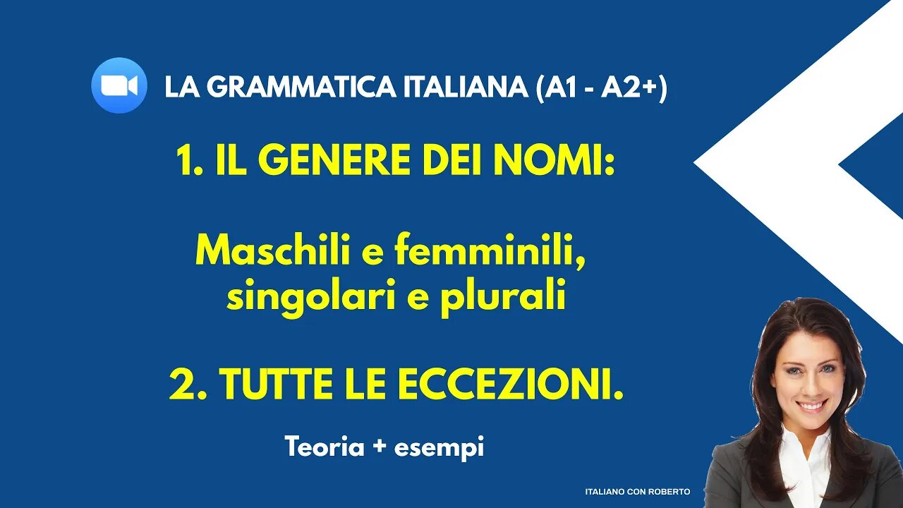 "Guida Completa ai Nomi Italiani: Maschile, femminile, singolare e plurale, con tutte le Eccezioni"