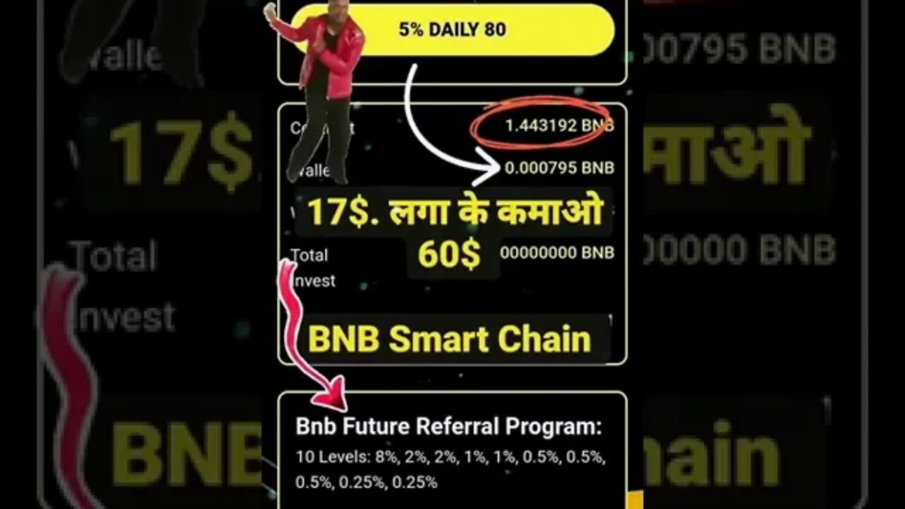 BNB Smart Chain Bess plan || जिनके पास BNB hie o join kar || Link 👇👇