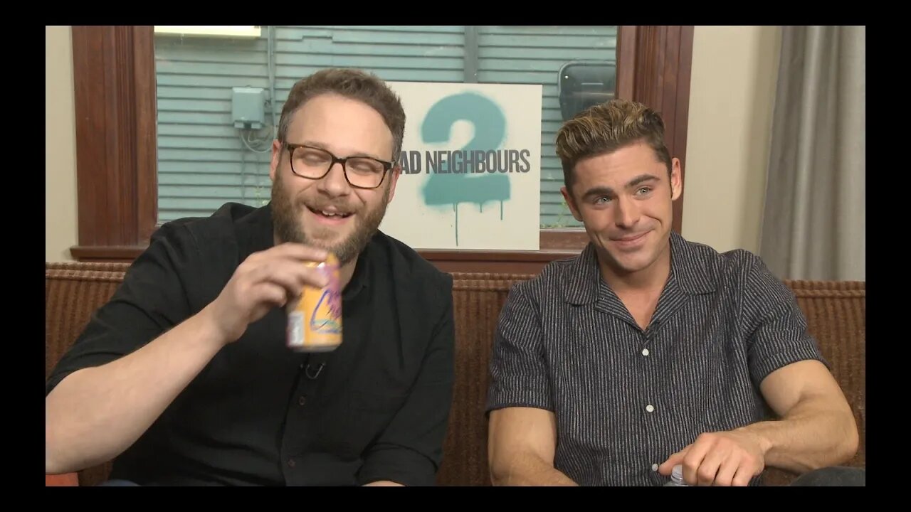 ZAC EFRON (FUNNY) Trying to Be Serious. SETH ROGAN is Not Having it.