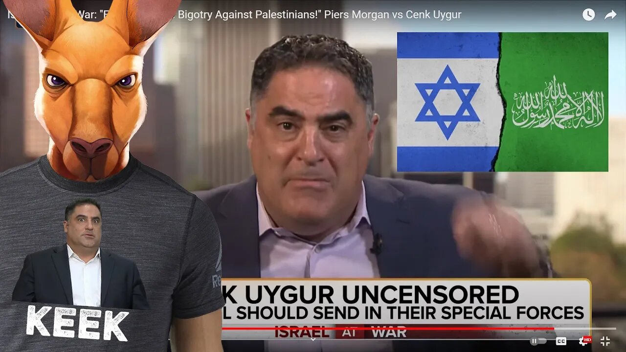 Keek goes on Piers Morgan to scream about Israel