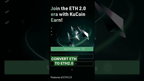 HOW TO CONVERT ETH TO ETH 2.0 AND STAKE IT IN KUCOIN #kucoin #ethereum #eth #staking #stakingrewards