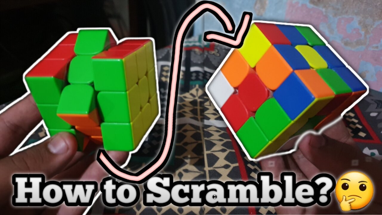 How to learn Algorithms ?| How to scramble a cube ? 🤔 | Watch Till End