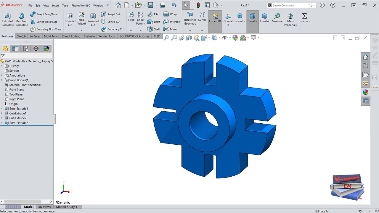 SolidWorks Part Exercise 4