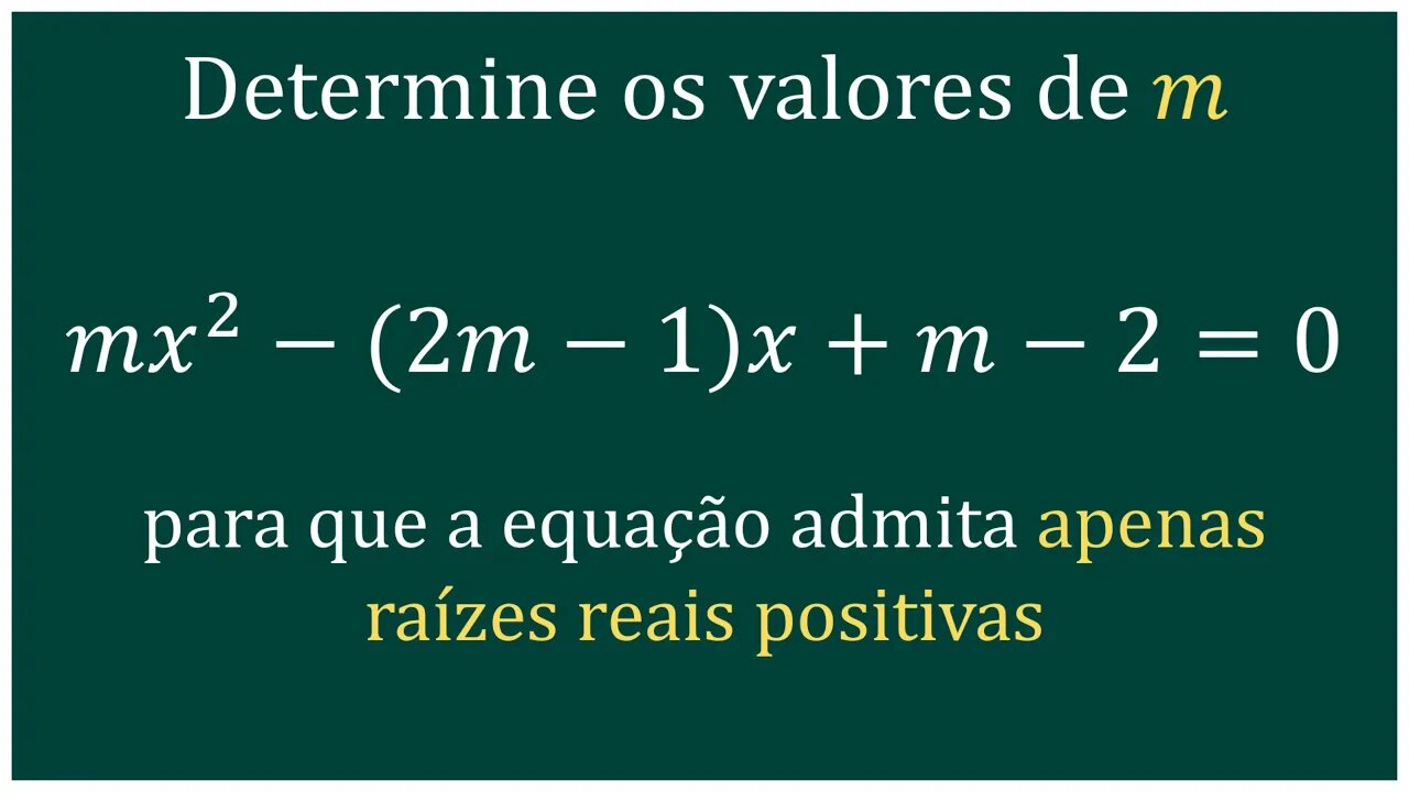 Análise das raízes de Equação de 2º grau *sem macama*