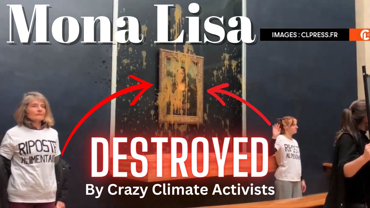 🚨 MONA LISA DISASTER! 😱 Protesters Unleash Soup Storm, Shatter Art History! 💔🎨