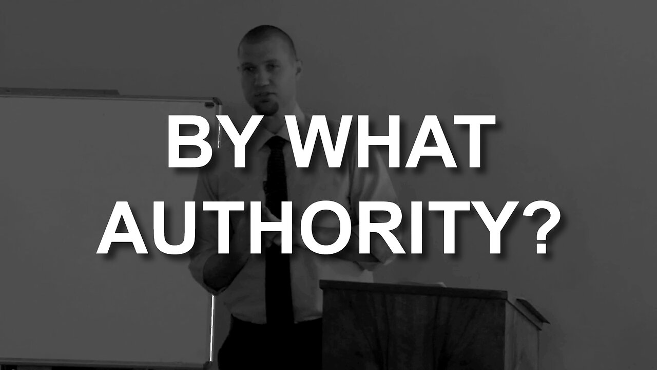 By What Authority? (Luke 20:1-8)