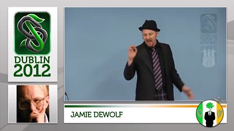 'Jamie DeWolf (Great-Grandson of Scientology's L. Ron Hubbard) at the Dublin Offlines event' - 2012