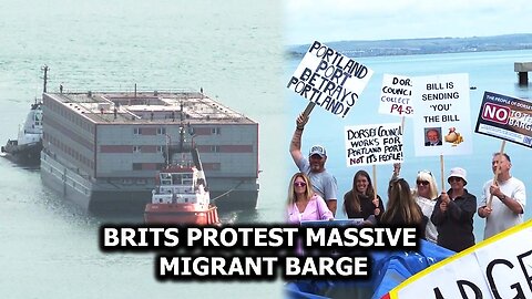 Brits Protest Massive Migrant Barge