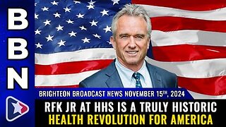 RFK Jr at HHS is a truly historic HEALTH REVOLUTION for America