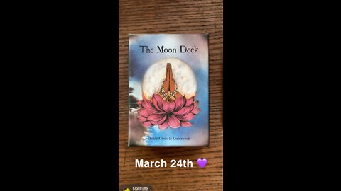 March 24th oracle card: gratitude