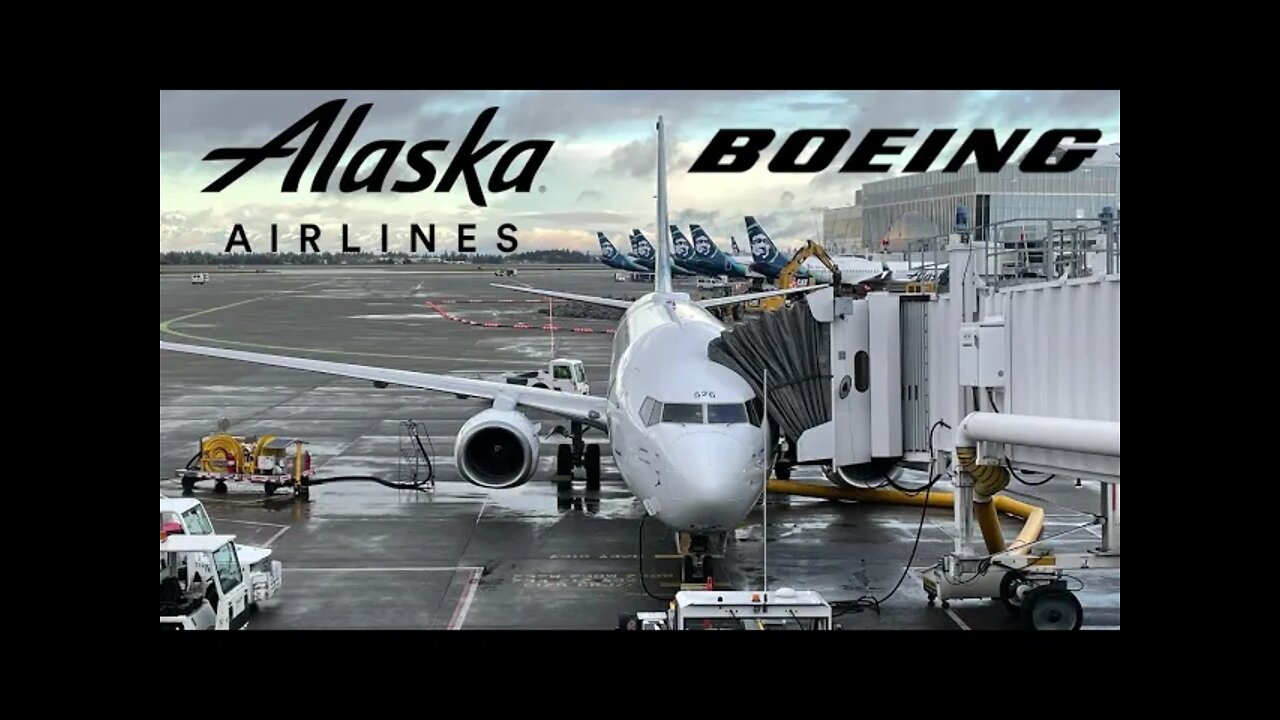 Alaska Airlines Boeing 737-800 SEA-SLC Economy Class (4K)