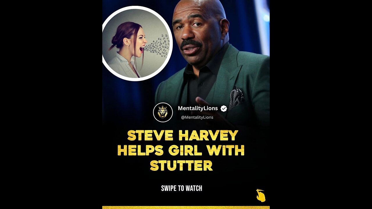 STEVE HARVEY HELPS GIRL WITH STUTTER