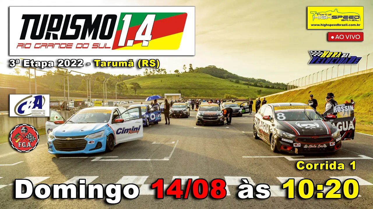 TURISMO 1.4 RS | Corrida 1 | 3ª Etapa 2022 - Tarumã (RS) | Ao Vivo