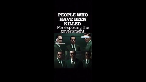 People who have been killed for exposing the government.